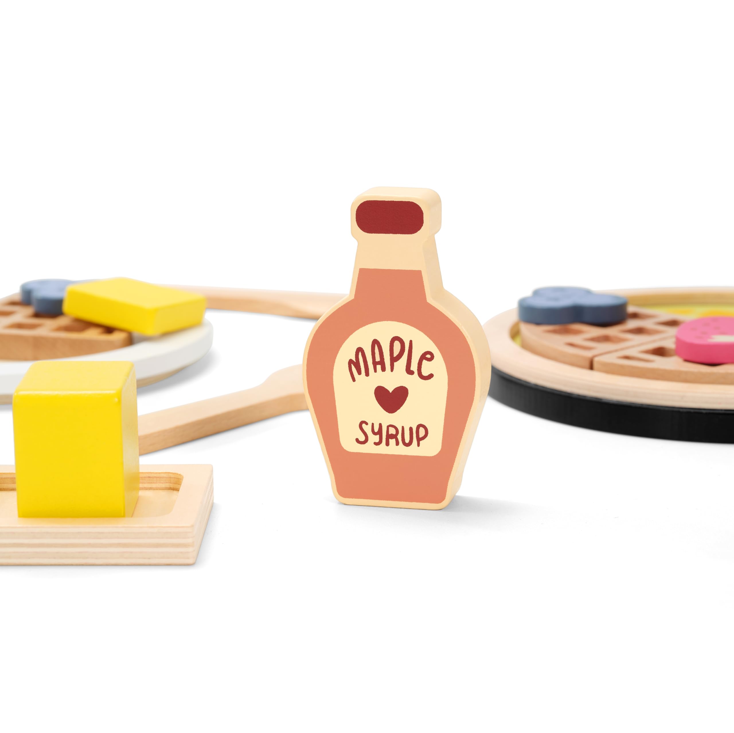 PairPear wooden finish playset with smooth, splinter-free surfaces