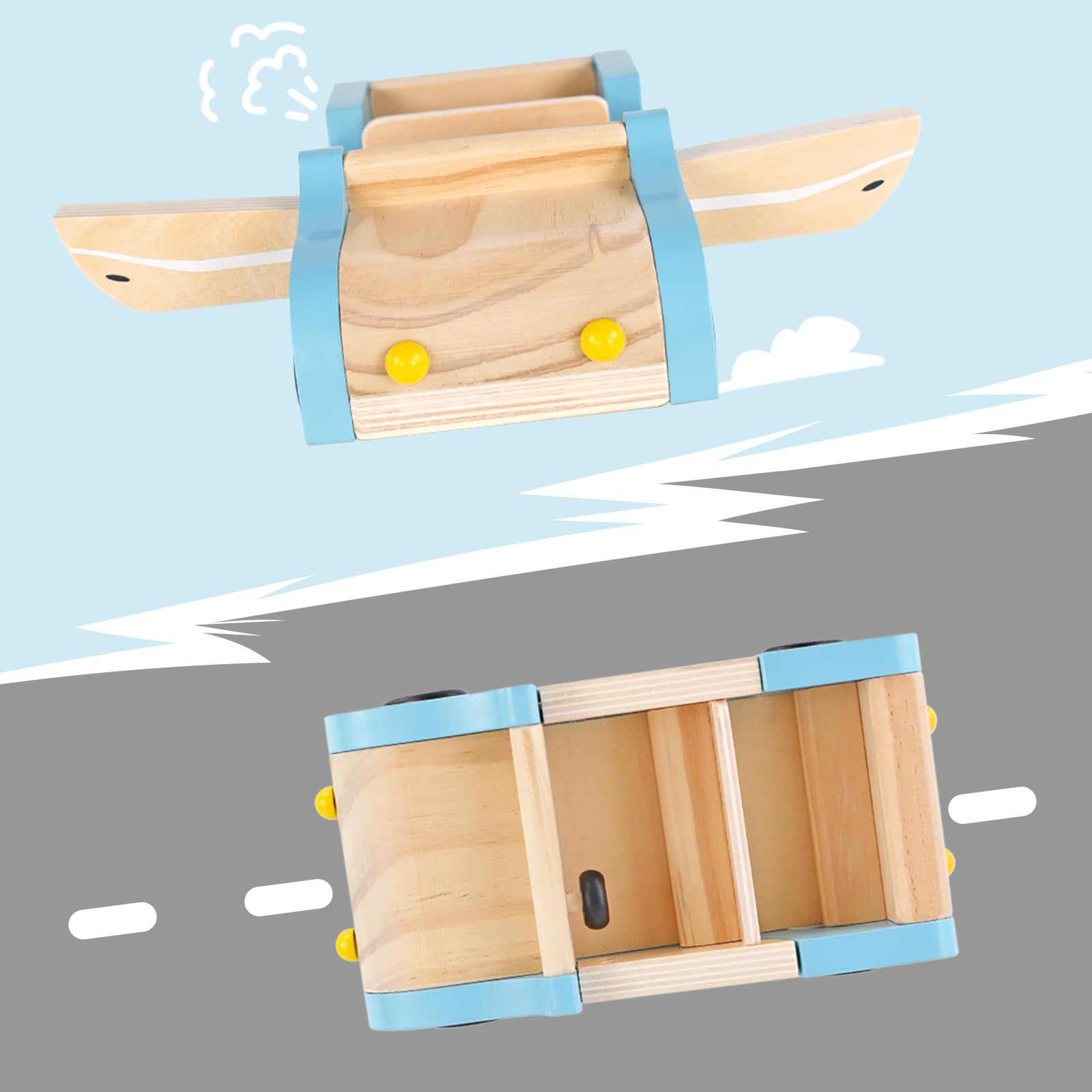 PairPear durable wooden design with rounded edges keeps little hands safe.