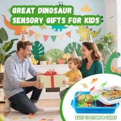 Pakimio scenic elements with volcano and trees inspire immersive dinosaur worlds.