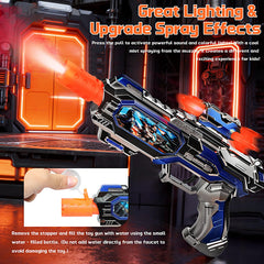 Pakimio water spray function toy gun creating mist for imaginative action.