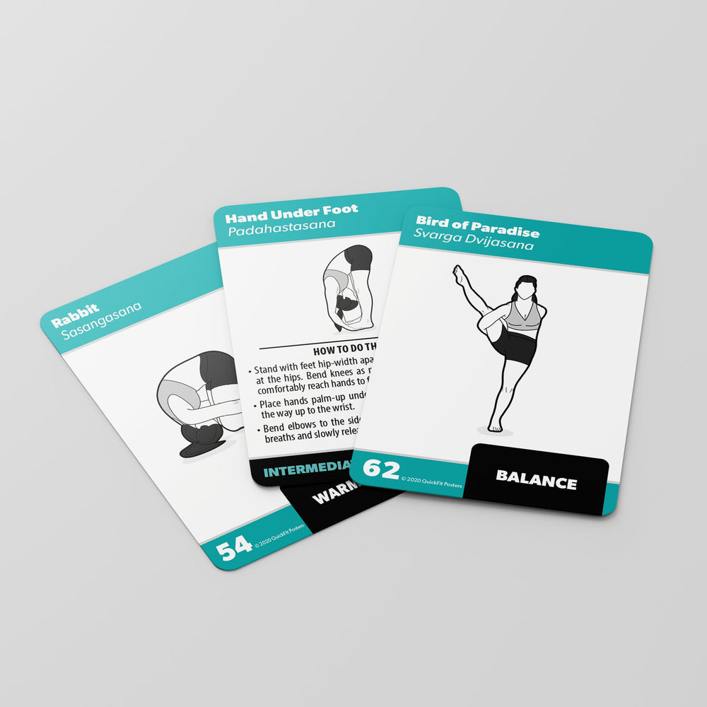 Palace Learning yoga pose card featuring sun salutation sequence