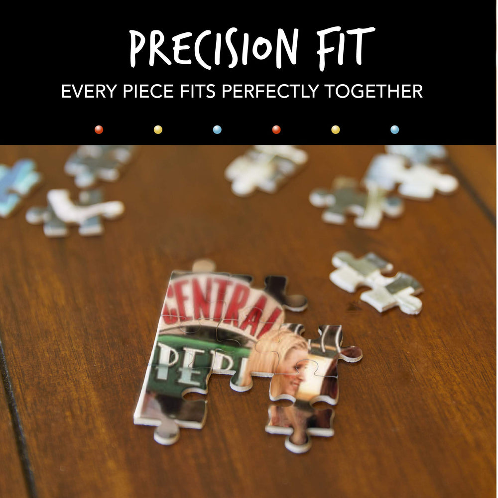 Paladone Friends Seasons Jigsaw Central Perk scene, fans enjoy cozy coffeehouse vibes while puzzling.