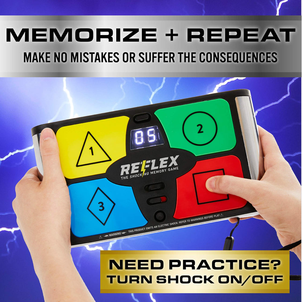 Paladone Reflex Shocking Memory Game battery compartment ready for fast setup