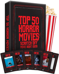 Palettes and Prints premium horror scratch-off deck with cinematic art for immersive movie nights