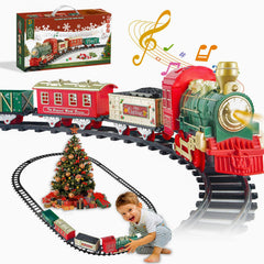PaLeyFer Christmas train locomotive with sounds for immersive play and realistic chugging