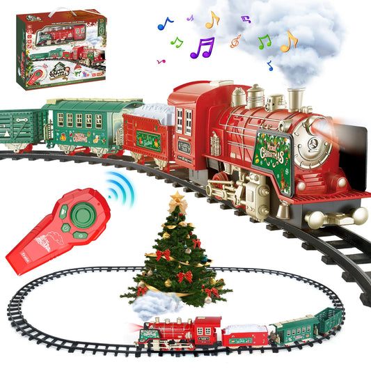 PaLeyFer Christmas train locomotive with odorless smoke for immersive holiday play