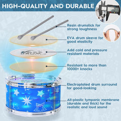 PaLeyFer drum kit jazz drum designed for beginner music exploration.