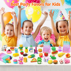 Palmatte Christmas holiday-themed erasers for classroom gifts.