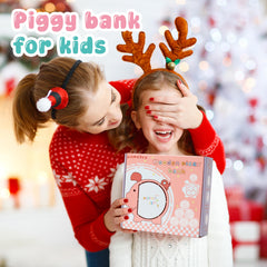 Name stickers on Pamctry Piggy Bank personalize a delightful gift.