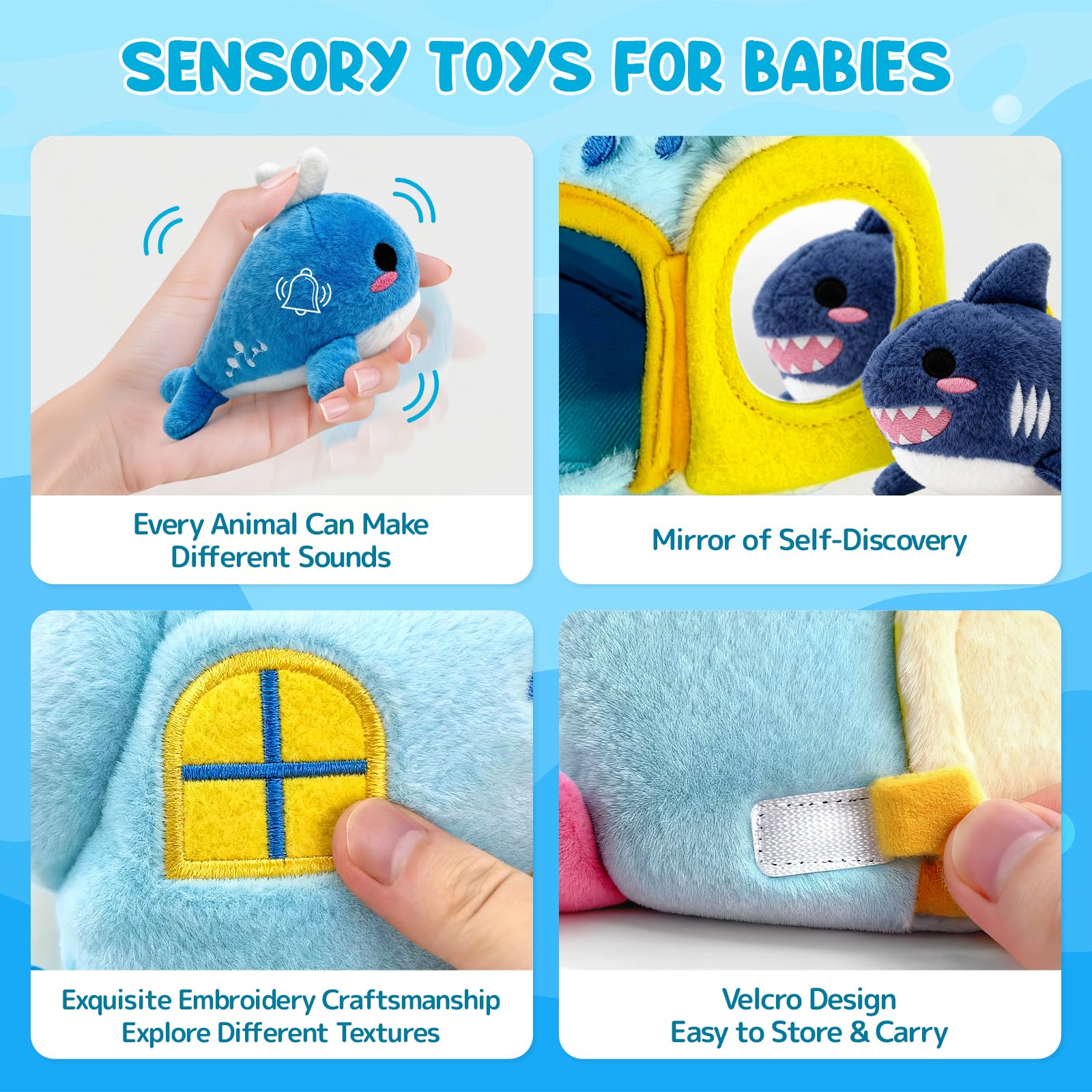 Pamexin ocean toy seahorse supports color recognition during exploration