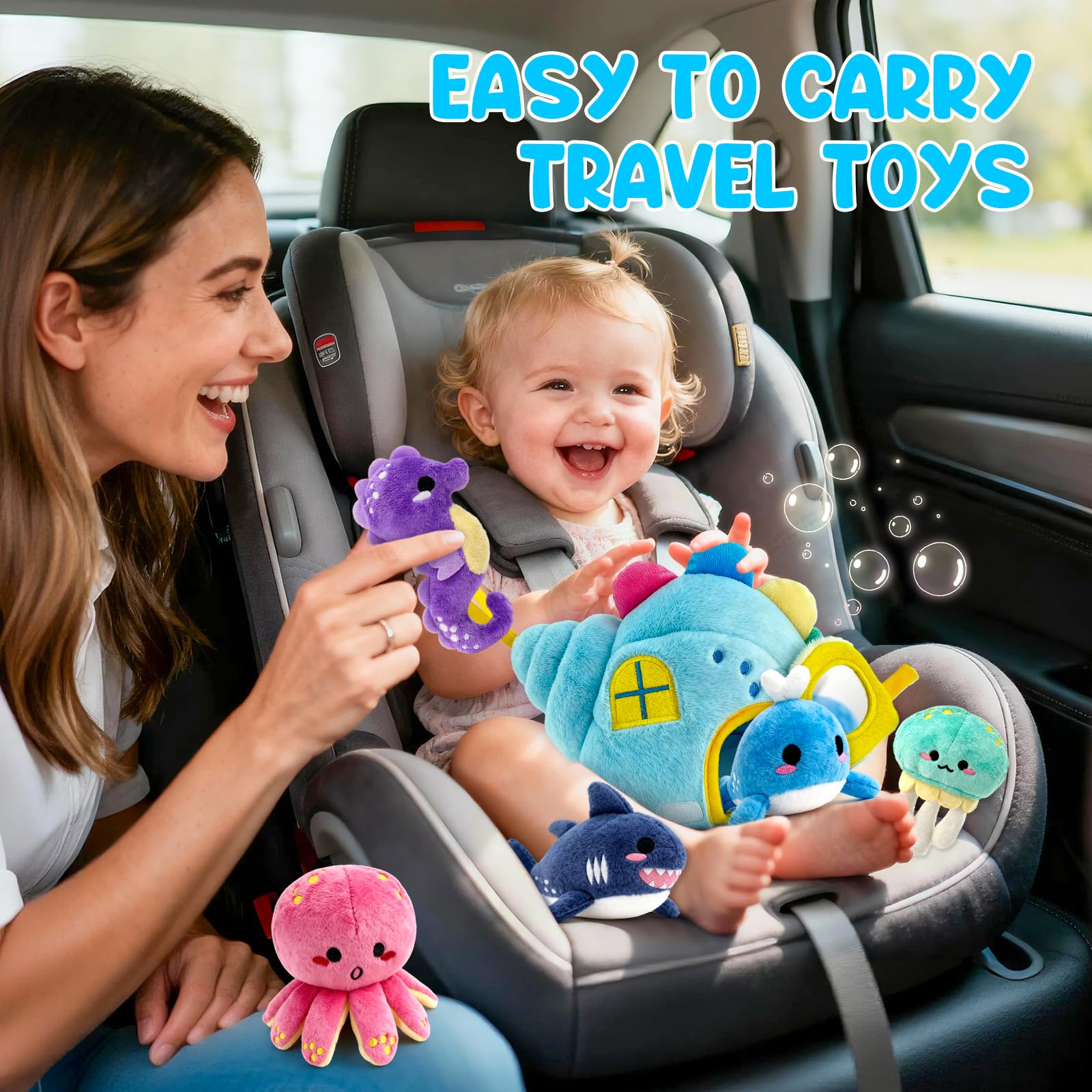 Pamexin ocean toy whale for soothing sensory stimulation