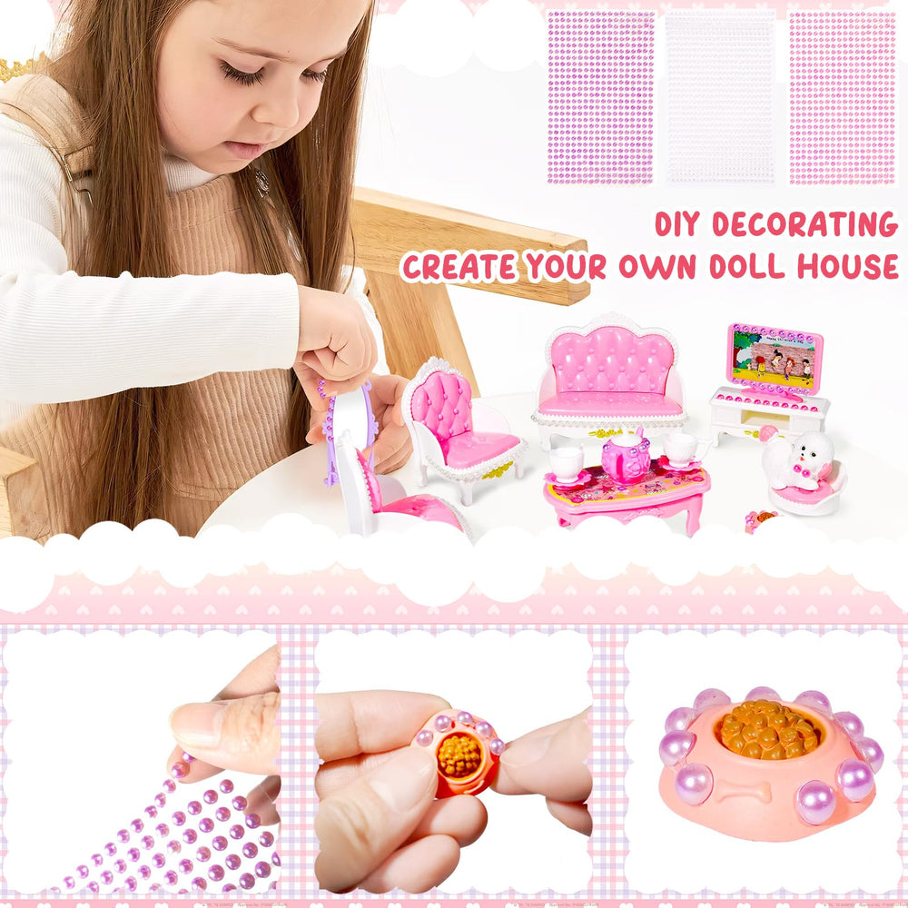 Pamonrueer 92pcs cabinet doors for dollhouse furniture invite opening elements.