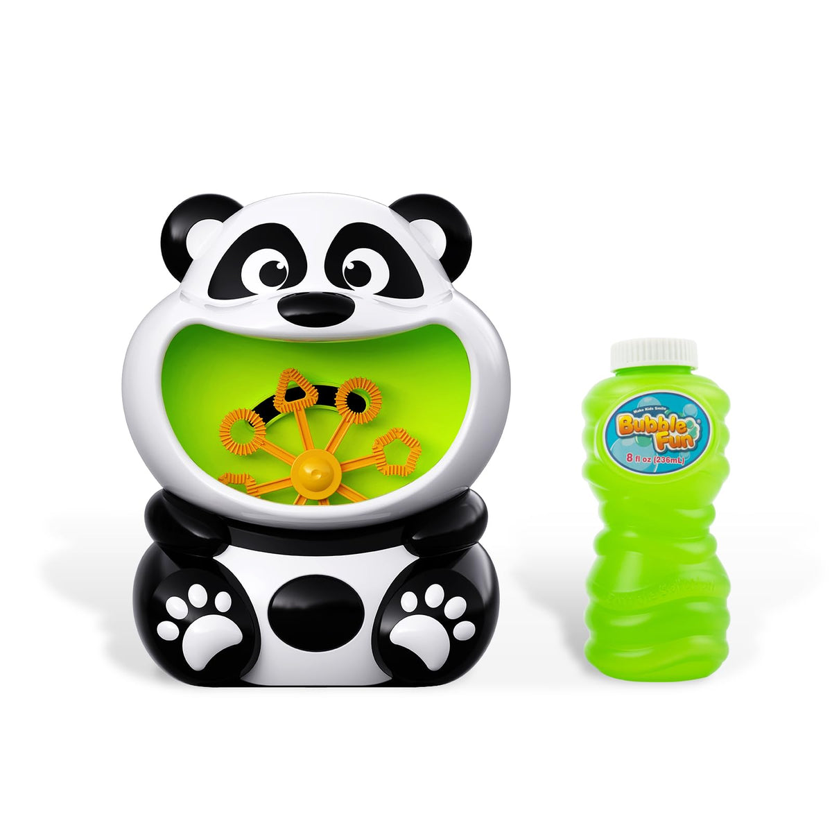 Panda Bubble Machine in dual-speed mode for dynamic outdoor play.