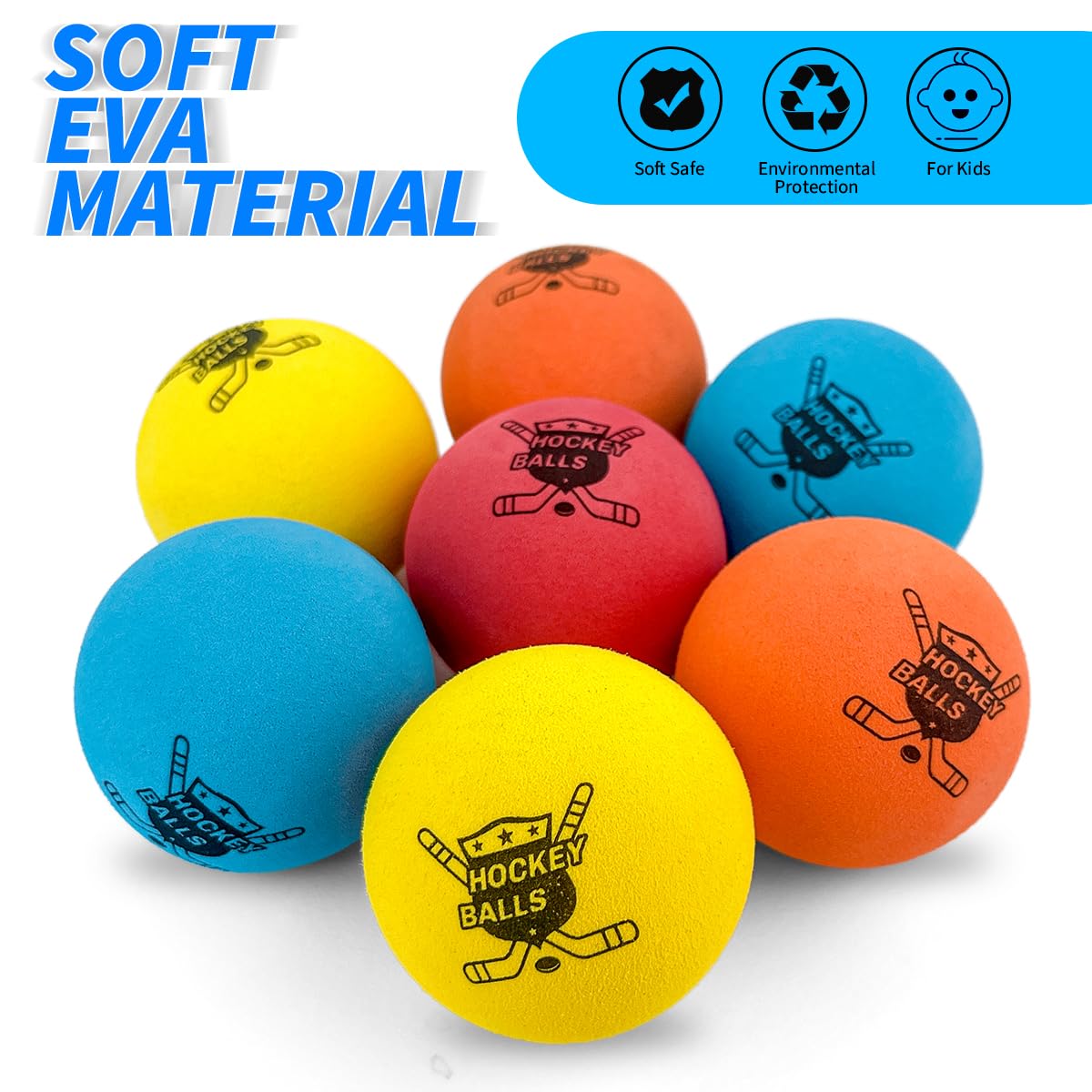 Bright colors of Pandahero foam balls aid tracking during fast games.