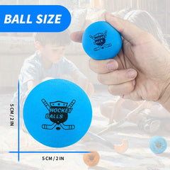 2-inch Pandahero balls sized for small hands during knee hockey matches.