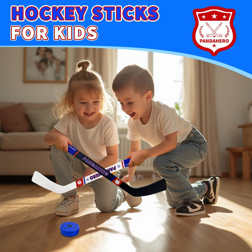 Close-up of Pandahero black knee hockey stick highlighting lightweight design