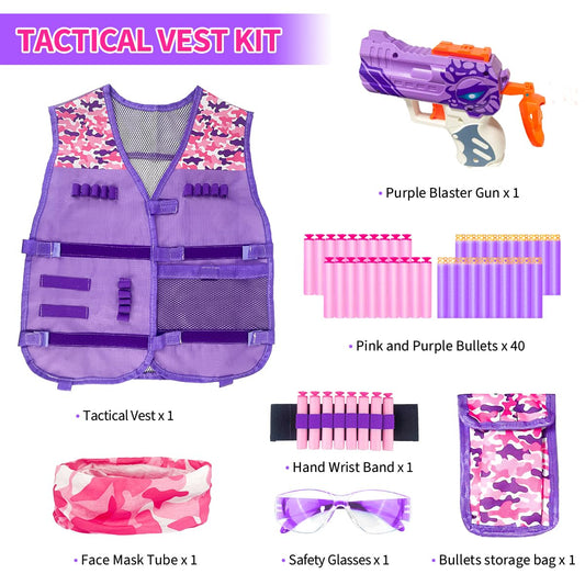 Pandahero purple Nerf blaster close-up highlighting color and imaginative play.