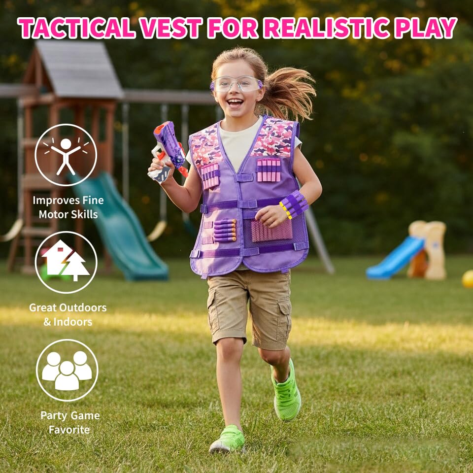 Pandahero wristbands set keeps gear secure while kids run and aim.