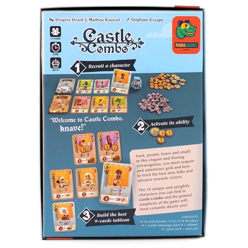 Pandasaurus Castle Combo card abilities illustrating diverse effects in your tableau