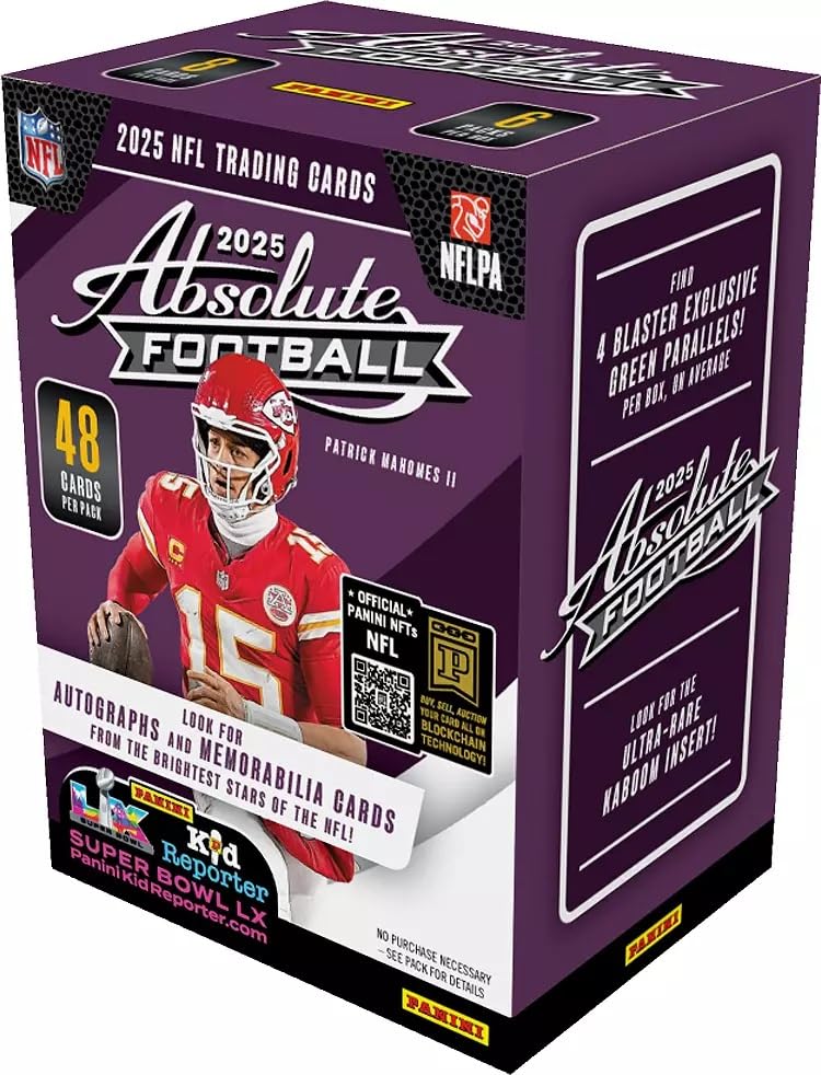 Panini FB Absolute 25-26 Blaster box ideal for collectors seeking quick unboxing.