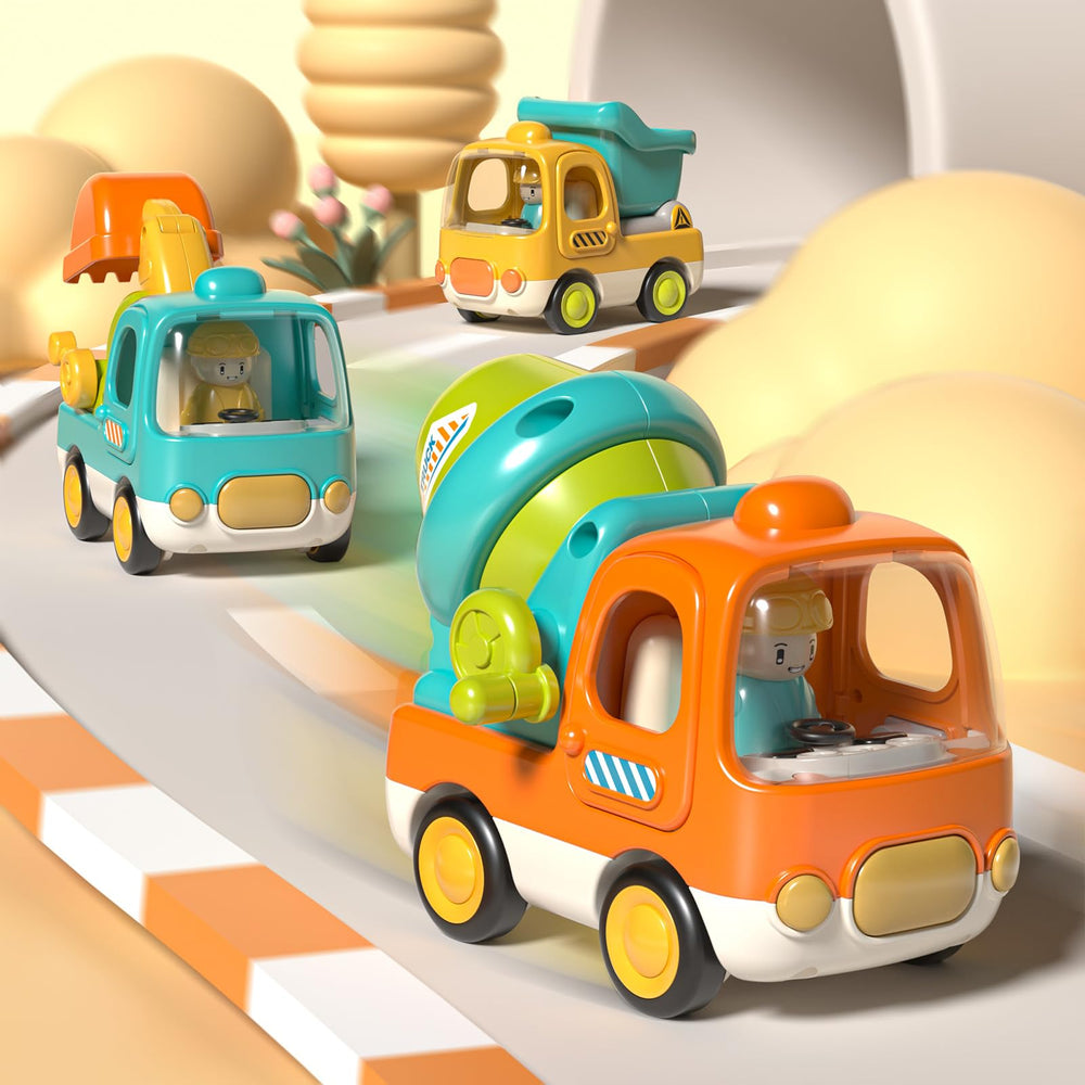PANITU cement mixer push car ideal for imaginative building play and colorful visuals