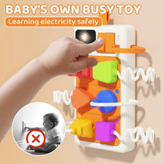 PANITU Busy Board light-switch play with sounds for sensory exploration