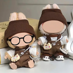 PanniOhye brown knit beanie completes the 17cm doll look.