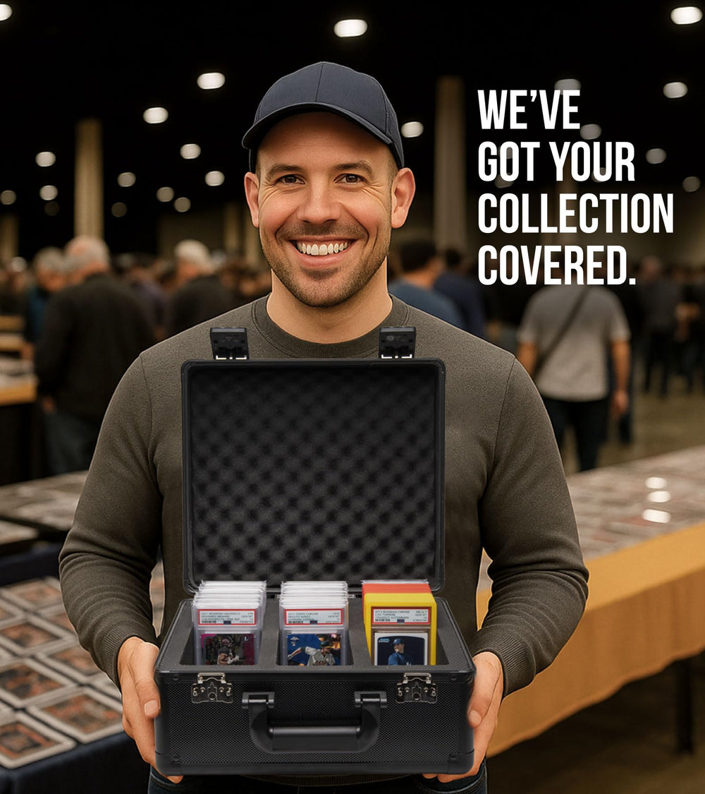 Panopply 120-slabs capacity highlights generous storage for graded cards.