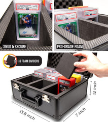 Panopply Baseball Slab Storage Case keeps baseball cards protected and organized.