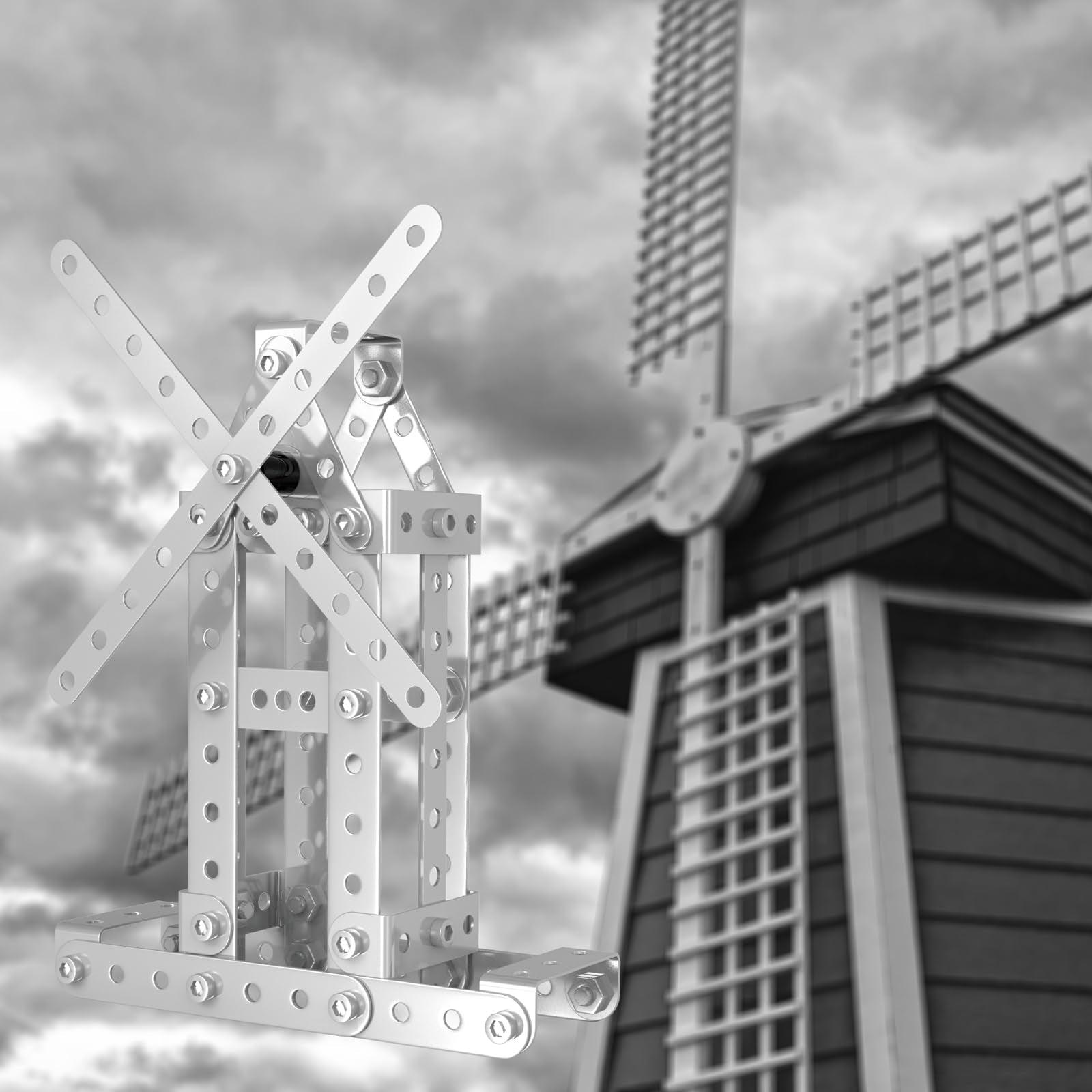 PANPAPA Windmill metal model highlights precise pieces for satisfying builds