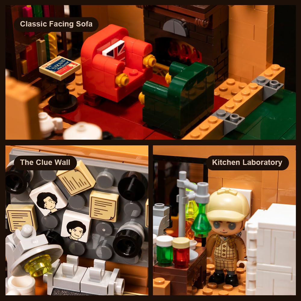 Pantasy Baker Street 221B bedroom adds depth to a collector scene.