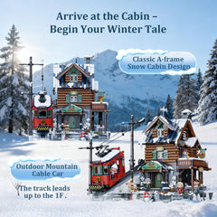 Pantasy Winter Summit lodge cable car action highlights moving transport in play.