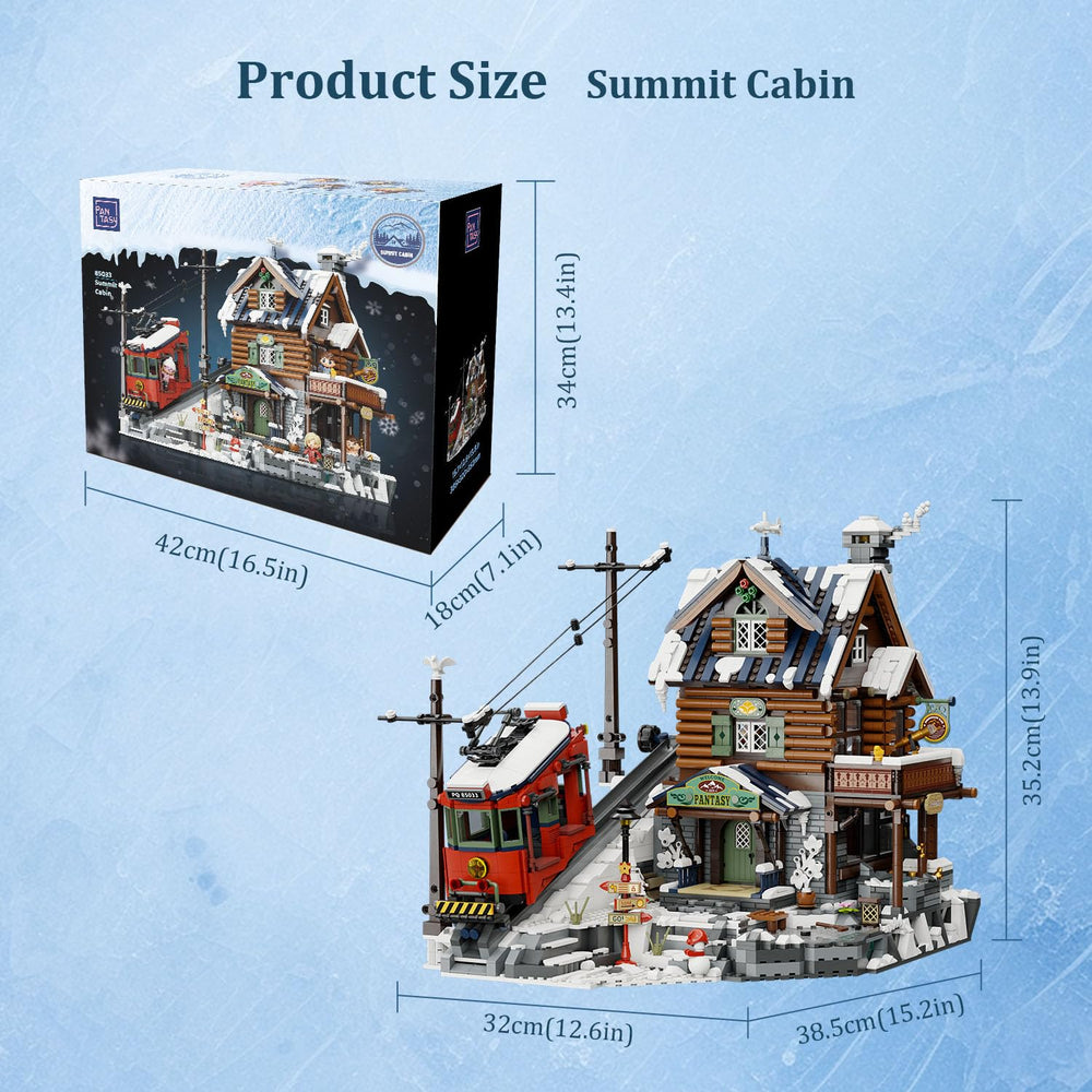 Pantasy Winter Summit lodge in a snowy landscape captures a warm alpine mood.
