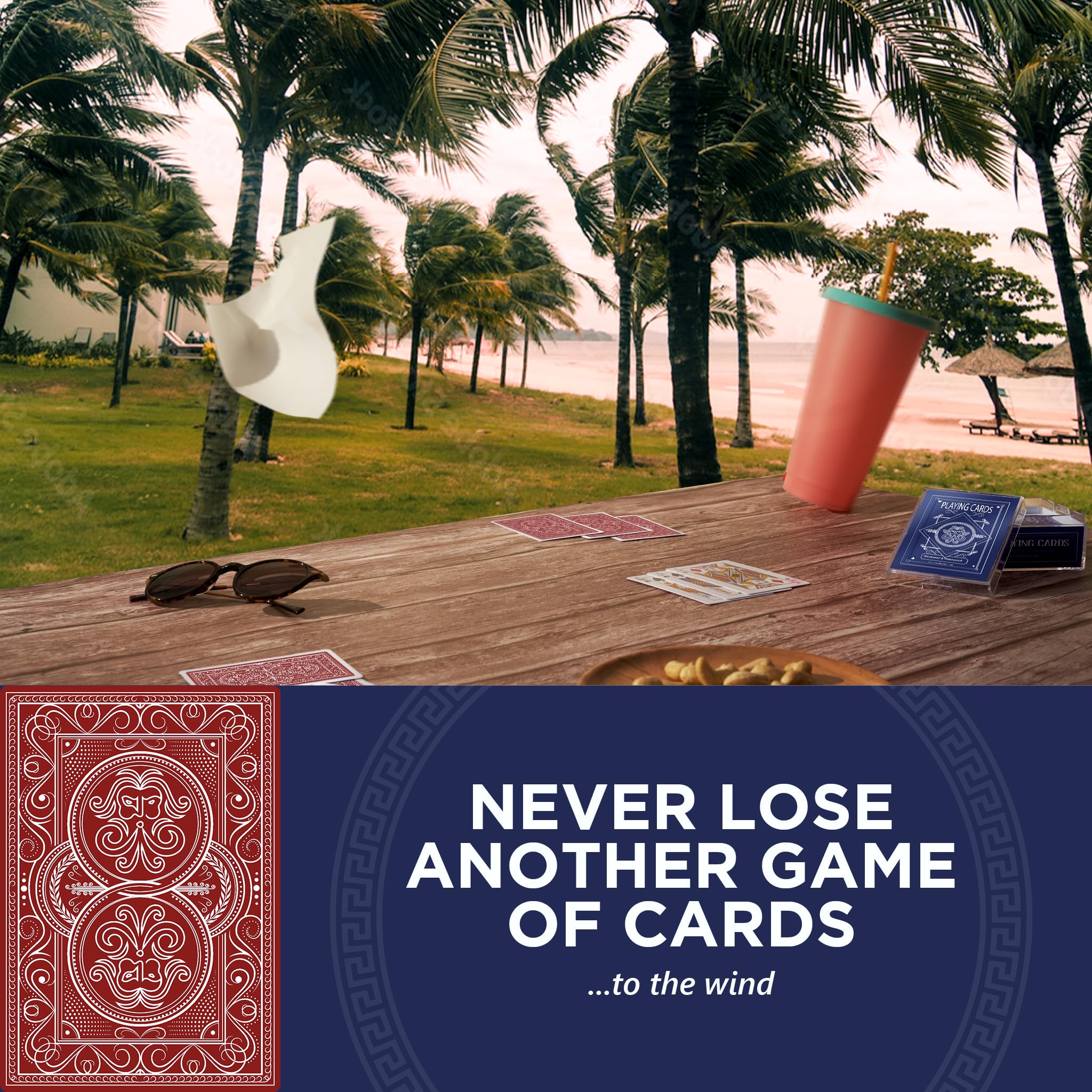 Durable PVC Pantheon cards stay flexible and resist creasing.