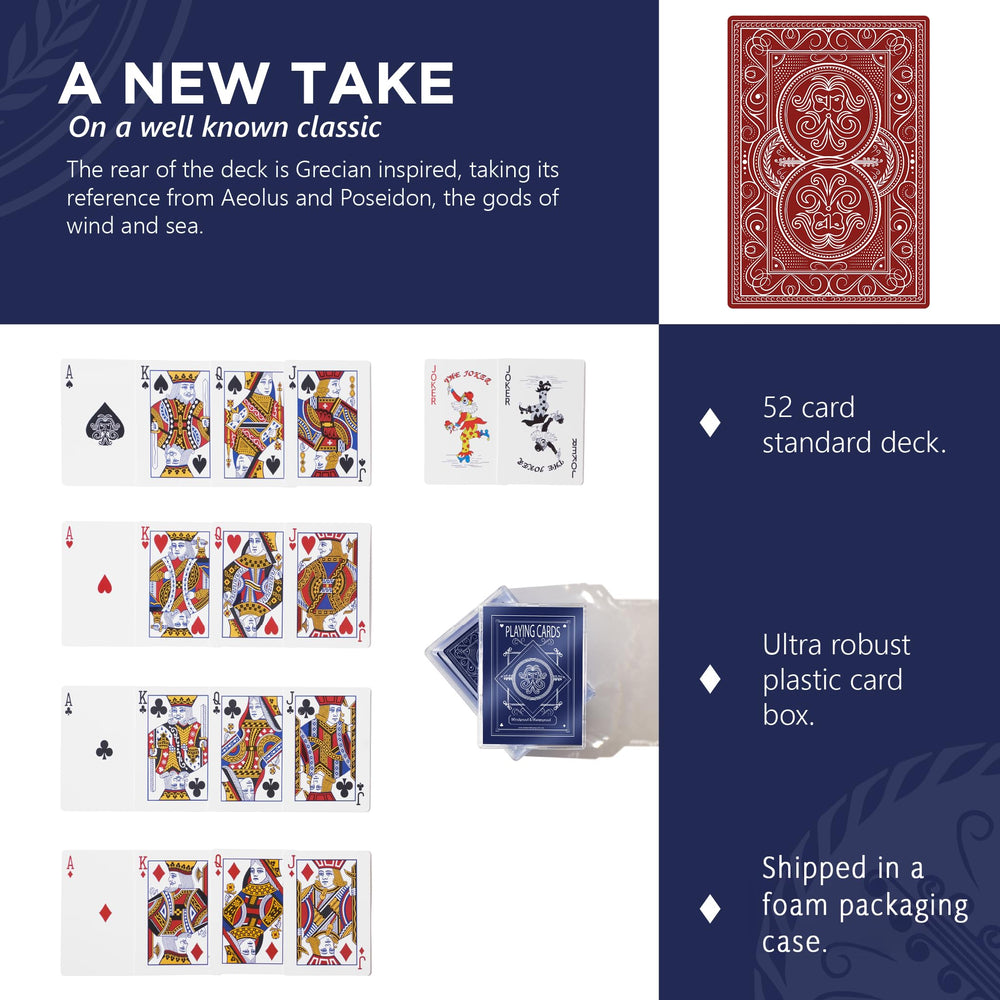 Fully waterproof Pantheon Playing Cards perform near water.