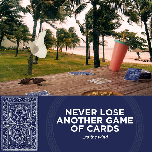 Pantheon Playing Cards waterproof PVC design keeps cards usable at pool or beach.