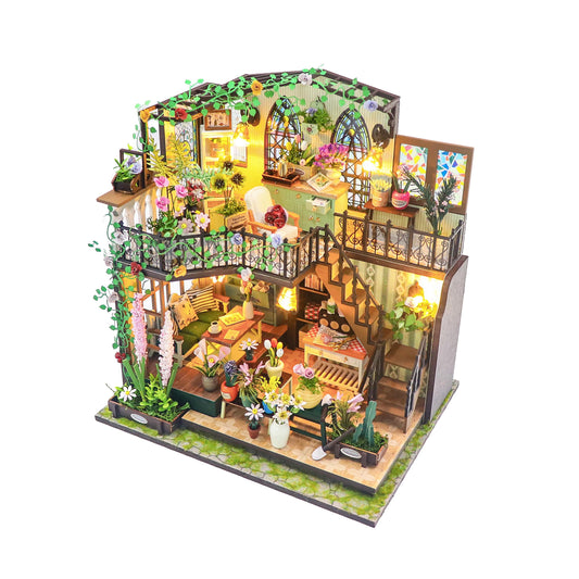 PANZIYU Darcy Flower House assembly kit with pre-cut pieces