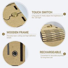 PANZIYU density wood and acrylic panels create a vivid layered 5D visual