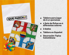 PAP PARQUES traditional board game for warm gatherings and nostalgic Colombian nights.