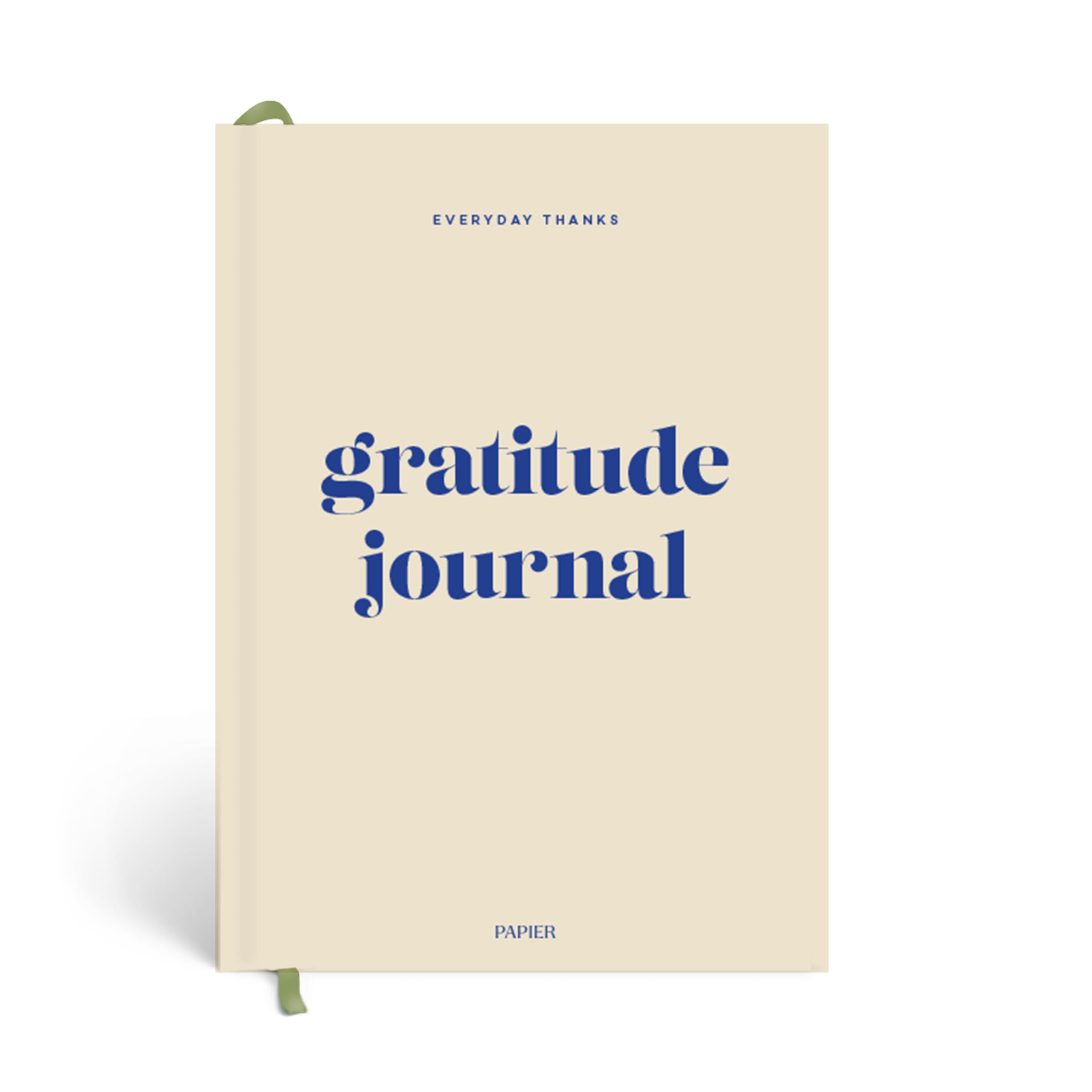 Papier Daily Gratitude Journal beige cover for mindful mornings.