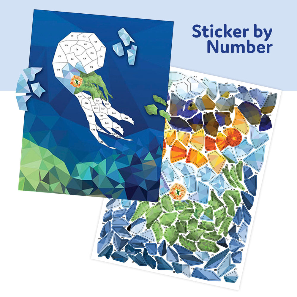 PAPP Sticker by Number Ocean Life 02, focus-driven ocean artwork