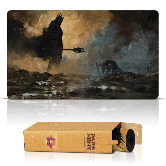 Paramint Fate of Isildur stitched playmat art enhances immersive MTG battles