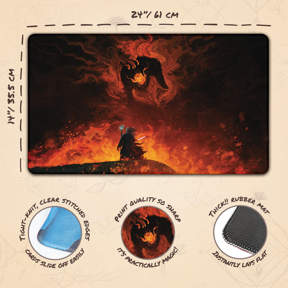 Paramint Shadow and Flame anti-fray stitched edges resist wear over many games.