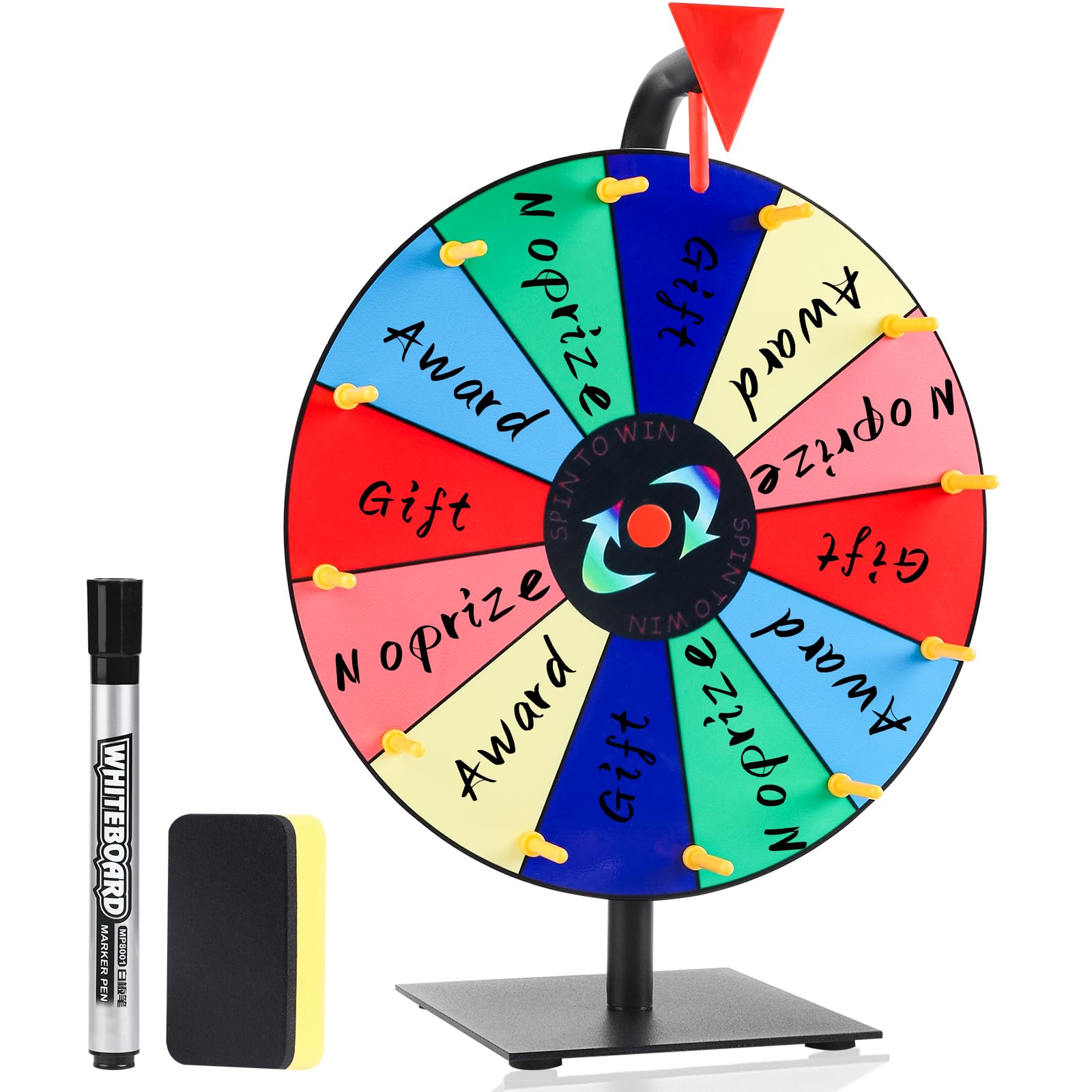 Pareberry prize wheel with 12 slots, ideal for engaging events.