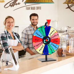 Pareberry spin wheel on a sturdy stand for easy setup.