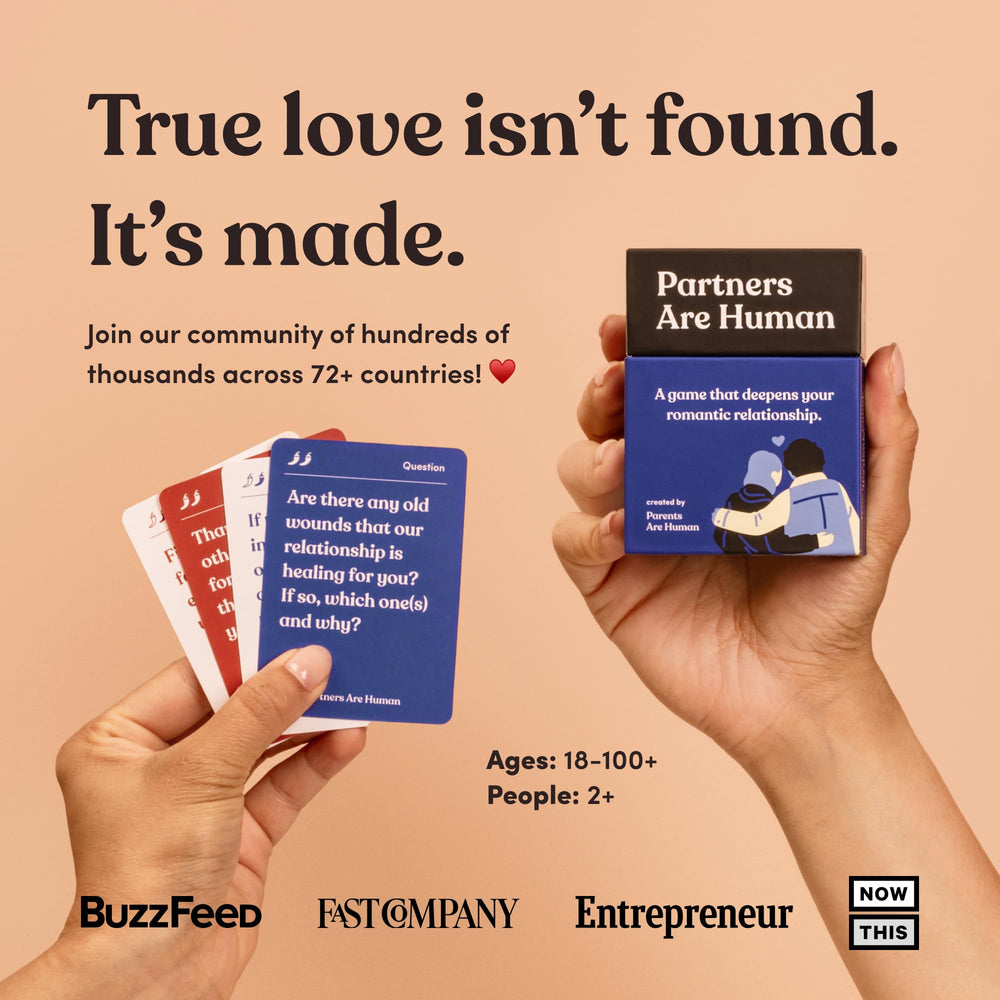 Parents Are Human 100-question cards spark open dialogue for intimacy and empathy