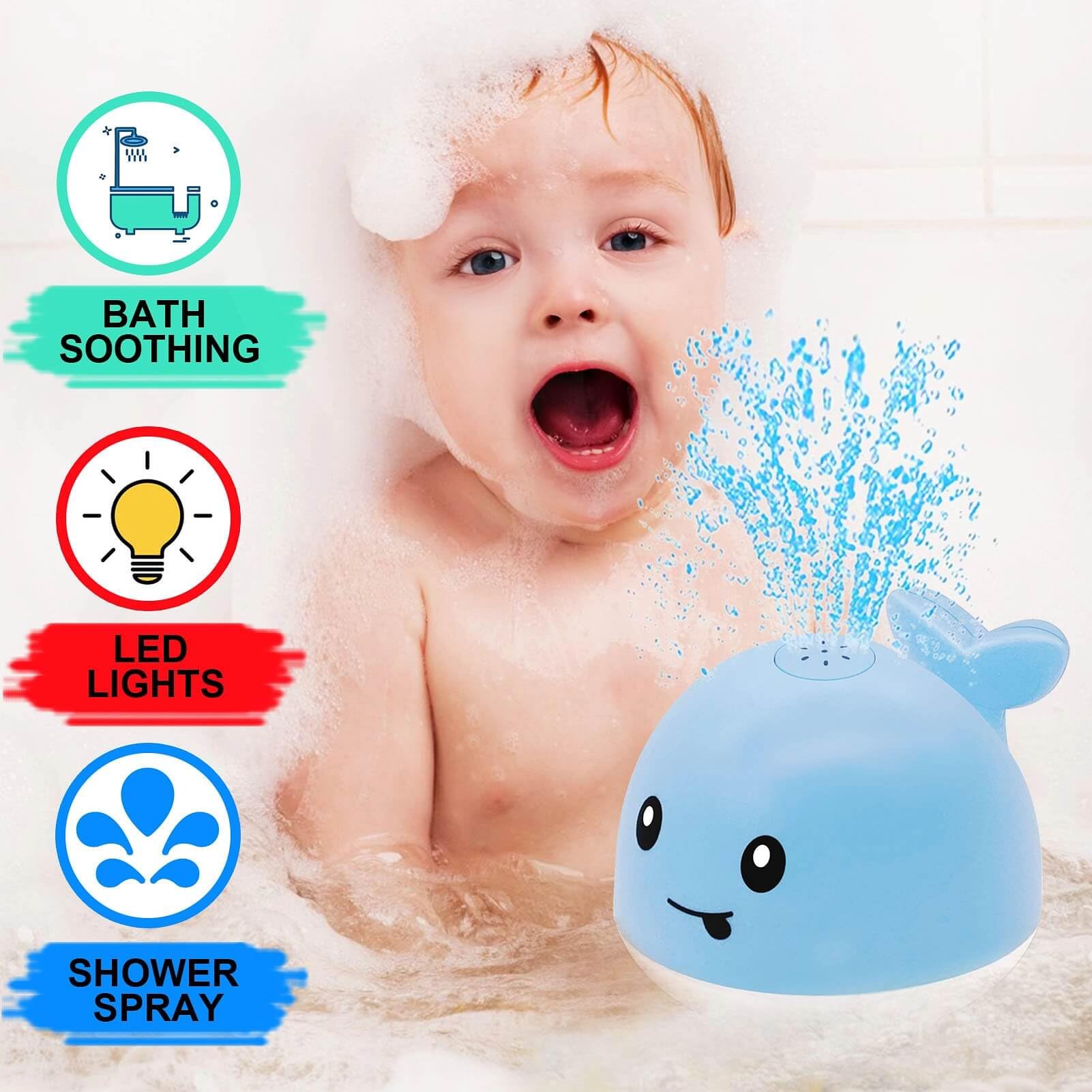 PARHILYAR bath time fun for toddlers 1-3 during tub play