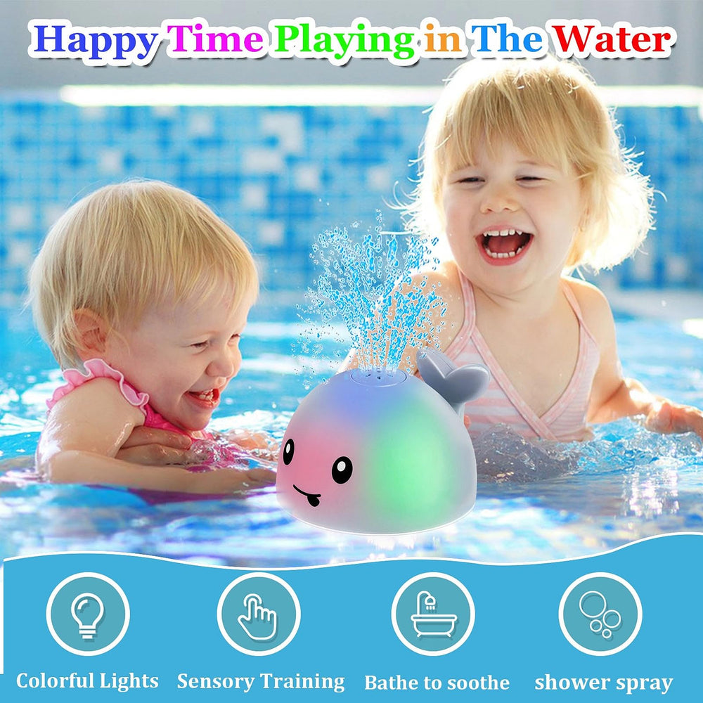 Parhilyar whale bath toy makes a charming gift for toddlers.