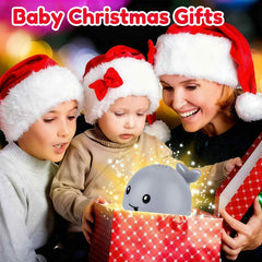 Parhilyar whale bath toy LED sprinkler lights up playtime for kids.