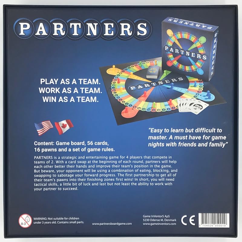 PARTNERS players swap a card at round start for strategy.